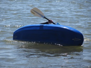 the kayaker flippeth